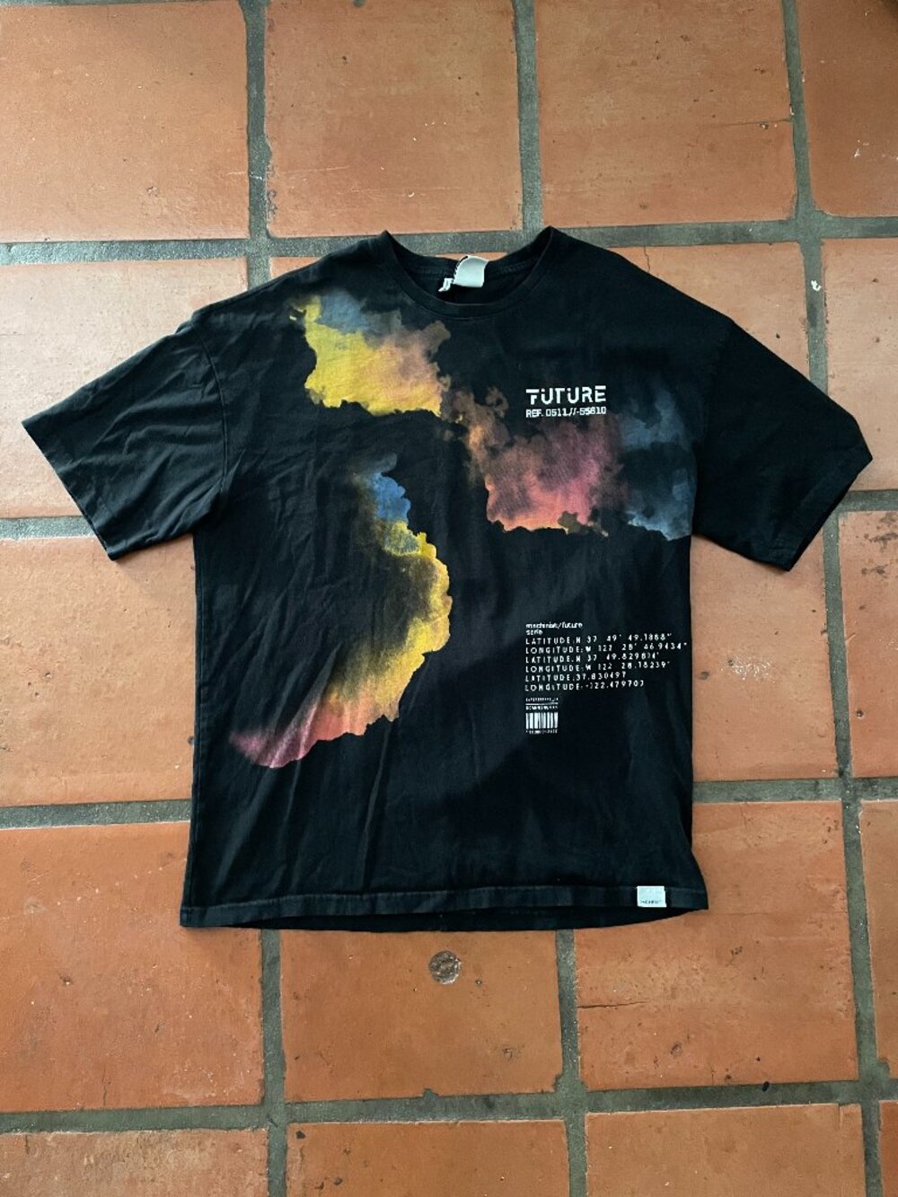 MACHINIST EU Streetwear Brand Etherial multicolored tee - Size M